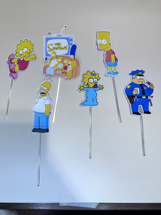 Simpsons CUPCAKE TOPPERS