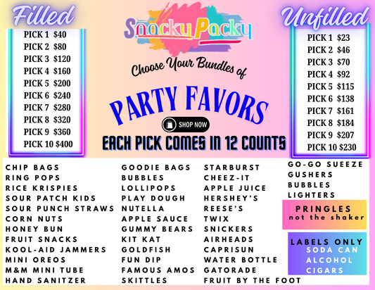 A PICK YOUR PARTY BUNDLE!!